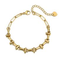 Bijoux bracelet en acier inoxydable, Acier inoxydable 304, avec 1.57 inch chaînes de rallonge, pour femme, plus de couleurs à choisir, Longueur Environ 6.7 pouce, Vendu par PC