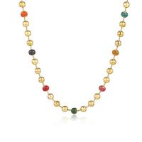 Collier de bijoux en acier inoxydable, Acier inoxydable 304, avec 1.96 inch chaînes de rallonge, pour femme & émail, doré, Longueur Environ 15.75 pouce, Vendu par PC