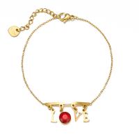 Bijoux bracelet en acier inoxydable, Acier inoxydable 304, avec 1.96 inch chaînes de rallonge, pour femme & avec strass, plus de couleurs à choisir, Longueur Environ 6.3 pouce, Vendu par PC