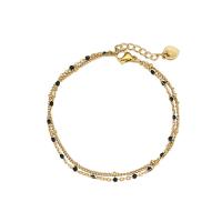 Pulseira  de jóias de aço inox, Aço inoxidável 304, with 1.18 inch extender chain, para mulher & esmalte & vários fios, Mais cores pare escolha, vendido por PC