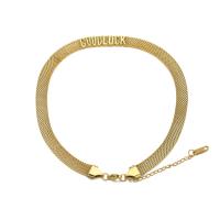 Colar Gargantilha Moda, Aço inoxidável 304, with 1.96 inch extender chain, Cadeia de cobra & para mulher, dourado, comprimento Aprox 13.38 inchaltura, vendido por PC