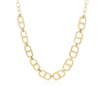 Stainless Steel Chain Ogrlica, 304 nehrđajućeg čelika, s 1.96 inch Produžetak lanac, za žene & šupalj, više boja za izbor, Dužina Približno 14.96 inčni, Prodano By PC