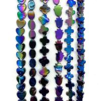 Abalone -Shell-Beads, conchiglia, placcato, Forma diversa per scelta & DIY, multi-colore, Venduto per Appross. 38 cm filo