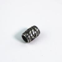 Perles de tube en acier inoxydable, Acier inoxydable 304, tambour, DIY, 12.30x8.80mm, Trou:Environ 5.5mm, Vendu par PC