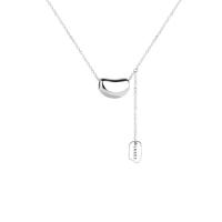 925 Sterling Silver Necklaces platinum plated fashion jewelry & for woman original color 450mm Sold By PC