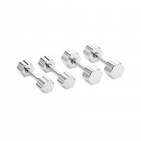 925 Sterling Silver Stud Earrings plated for woman Sold By Pair