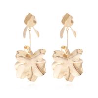 Zinc Alloy Drop Earrings Flower plated fashion jewelry & for woman nickel lead & cadmium free Sold By Pair