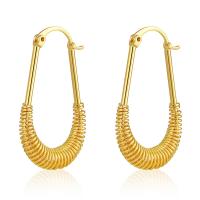 Prás Leverback Earring, 18K ór plátáilte, jewelry faisin & do bhean, órga, nicil, luaidhe & caidmiam saor in aisce, 22x36mm, Díolta De réir Péire