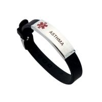 Siliconen Armbanden, Silicone, verschillende stijlen voor de keuze & voor de mens, zwart, 215mm, Verkocht door PC