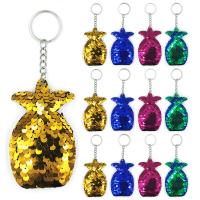 Key Chain, PET, med Zinc Alloy, Pineapple, Bærbare & Unisex, flere farver til valg, 90x53mm, Solgt af PC