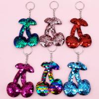 Key Chain, PET, med Zinc Alloy, Cherry, Bærbare & Unisex, flere farver til valg, 100mm, Solgt af PC