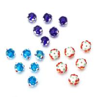 Abalorios de Cristal Murano Desigual, Cristal de murano, Esférico, Bricolaje, más colores para la opción, 11mm, aproximado 5PCs/Bolsa, Vendido por Bolsa