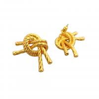 Ottone stallone orecchino, laccato oro 18K, per la donna, assenza di nichel,piombo&cadmio, 30x20mm, Venduto da coppia