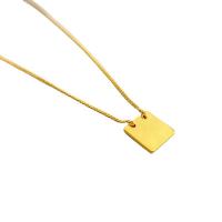 Collier en laiton, cadre, Plaqué d'or 18K, pour femme, protéger l'environnement, sans nickel, plomb et cadmium, 11mm, Longueur Environ 46 cm, Vendu par PC