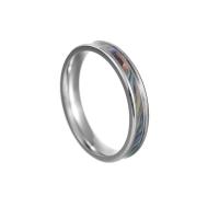 Anelli Coppia Finger, Titantium acciaio, gioielli di moda & unisex & formato differente per scelta, argento, 4x2mm, Venduto da PC