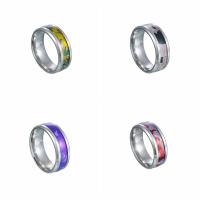 Acier titane bague, bijoux de mode & normes différentes pour le choix & pour homme, plus de couleurs à choisir, 8x2.30mm, Vendu par PC