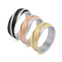 Acier inoxydable 304 bague, normes différentes pour le choix & pour homme, plus de couleurs à choisir, 6mm, Vendu par PC