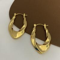 Brass Leverback Earring plated fashion jewelry & for woman Sold By Pair