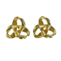 Brass Stud Earring gold color plated fashion jewelry & for woman gold Sold By Pair