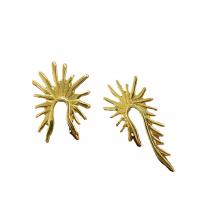 Brass Stud Earring plated fashion jewelry & for woman Sold By Pair