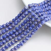 Contas de Cristal Redonda, Roda, banhado, DIY, mais cores para a escolha, 8mm, Aprox 100PCs/Strand, vendido por Strand