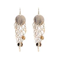 Fashion Fringe Oorbellen, Zinc Alloy, plated, voor vrouw, meer kleuren voor de keuze, nikkel, lood en cadmium vrij, 102x35mm, Verkocht door pair