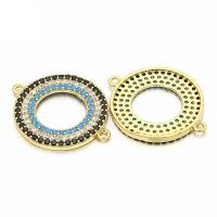 Cubic Zirconia Micro Pave Brass Connector plated micro pave cubic zirconia Sold By PC