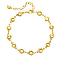 Brass Bracelet & Bangle 18K gold plated for woman Length Approx 6.49 Inch Sold By PC