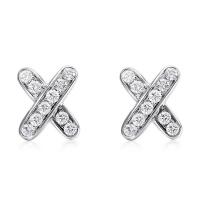 Boucles d'oreilles en laiton zircon cubique pavent, Placage, pavé de micro zircon & pour femme, plus de couleurs à choisir, 9mm, Vendu par paire