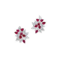 Boucles d'oreilles en laiton zircon cubique pavent, Placage de couleur platine, pavé de micro zircon & pour femme, rose, 23mm, Vendu par paire