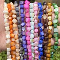 Natuurlijke zoetwaterschelp kralen, Freshwater Shell, DIY, meer kleuren voor de keuze, 5-8mm, Ca 50pC's/Strand, Verkocht door Strand