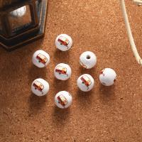 Wood Beads Hemu Beads Round printing DIY 16mm Sold By PC