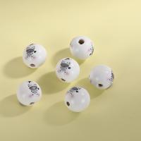 Wood Beads Hemu Beads Round printing DIY 16mm Sold By PC