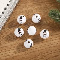 Wood Beads Hemu Beads Round printing DIY 16mm Sold By PC