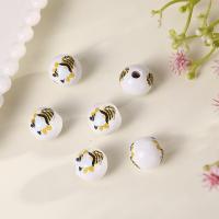 Wood Beads Hemu Beads Round printing DIY 16mm Sold By PC