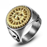 Titanium Steel Finger Ring plated & for man Sold By PC