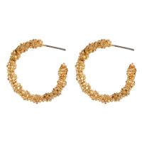 Zinklegering oorknoppen, Zinc Alloy, gold plated, mode sieraden & voor vrouw, gouden, 30x25mm, Verkocht door pair