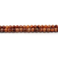 Tiger Eye Gyöngyök, Kerek, csiszolt, DIY & különböző méretű a választás, vöröses-narancs, Naponta eladott Kb 38 cm Strand