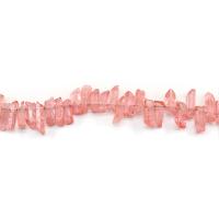 Natural Plating Quartz Beads Clear Quartz irregular plated DIY cherry quartz Sold Per Approx 38 cm Strand