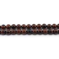 Mahogany Obsidian Kralen, Mahonie Obsidiaan, Ronde, gepolijst, DIY & verschillende grootte voor keus, gemengde kleuren, Per verkocht Ca 38 cm Strand