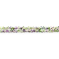 Jade helmiä, Jade Rainbow, Pyöreä, kiiltävä, tee-se-itse, sekavärit, 6mm, N. 62PC/Strand, Myymät Strand