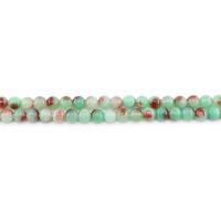 Jade Gyöngyök, Jade Rainbow, Kerek, csiszolt, DIY, zöld, 10mm, Kb 38PC-k/Strand, Által értékesített Strand