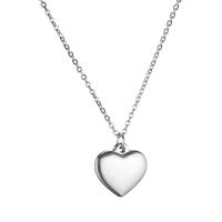 Collana in acciaio inossidabile, 304 acciaio inox, Cuore, gioielli di moda & per la donna, nessuno, 1.2mm, Lunghezza Appross. 19.68 pollice, Venduto da PC