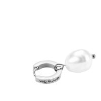 Örhänge smycken, Titan Stål, med Plast Pearl, plated, för kvinna, fler färger för val, 27.50mm, Säljs av PC