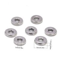 Zink Alloy Spacer Pärlor, Flat Round, antik silver pläterad, DIY, nickel, bly och kadmium gratis, 6mm, Ca 100PC/Bag, Säljs av Bag