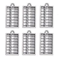 Zink Alloy Halsband, Abacus, antik silver pläterad, Unisex, nickel, bly och kadmium gratis, 13x25mm, Ca 100PC/Bag, Säljs av Bag