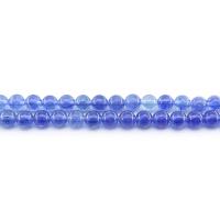 Ronde kristal kralen, gepolijst, DIY & verschillende grootte voor keus, Caribbean Blue, Per verkocht Ca 38 cm Strand