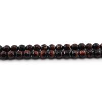 Tiger Eye Kralen, Ronde, gepolijst, verschillende kwaliteiten voor de keuze & DIY & verschillende grootte voor keus & gefacetteerde, rood, Per verkocht Ca 38 cm Strand