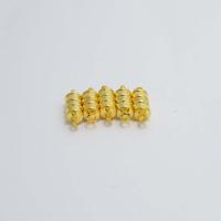 Brass Magnetic Kapcsos, Sárgaréz, Oszlop, galvanizált, DIY & mágneses, több színt a választás, nikkel, ólom és kadmium mentes, 6mm, Által értékesített PC