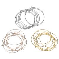 Vas Hoop Fülbevaló Components, DIY & különböző méretű a választás, több színt a választás, nikkel, ólom és kadmium mentes, 50PC-k/Bag, Által értékesített Bag